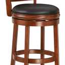 Ball & Cast Swivel Pub Height Barstool 29 Inch Seat Height Cherry Set of 1