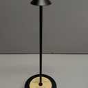 Cordless Table Lamps Rechargeable, 6000mAh Battery Operated LED Desk Lamp Outdoor Waterproof Portable Touch Dimmable Table Night Light for Patio Restaurant Dining Home Black