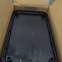 Cesun Bathroom Trash Can with Lid, 2.6 Gallon Small Black Bathroom Garbage Can Soft Close, Stainless Steel Waste Basket with Step Pedal for Bedroom, Laundry Room, Living Room, Home Office, Toilet, RV