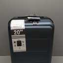 Coolife Luggage Suitcase Piece Carry On ABS+PC Spinner Trolley with pocket Compartmnet(Night navy, 20in(carry on))