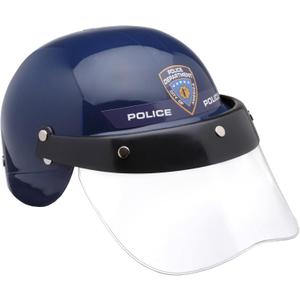 Dress Up America Police Helmet with Visor - Costume Police Hat for Kids - Cop Accessory Hat