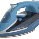 Hamilton Beach Steam Iron for Clothes & Garment Steamer with Durable Stainless Steel Soleplate, 1700 Watts for Ultra-Fast Heat, 8 Retractable Cord, Auto Shutoff, 350 ml Water Tank, Blue (14216)