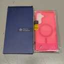 Samsung Galaxy S25 FE Case with Screen Protector+Lanyard Wrist Strap,Magnetic Translucent Matte Rugged Slim Phone Cover Built in Invisible Kickstand [Fit for MagSafe],2025 Hot Pink