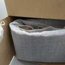 Collive Large Area Rug for Living Room 9x12, Neutral Boho Washable Area Rug 9x12 Non Slip Modern Farmhouse Bedroom Carpet Stain Resistant Ultra-Thin Low Pile Print Floor Mat for Dining Office - Beige