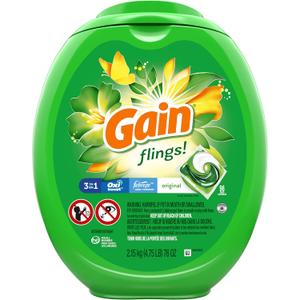 Gain flings! Laundry Detergent Soap Pods, High Efficiency (HE), Original Scent, 96 Count
