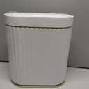 ELPHECO Bathroom Trash Can with Lid 2 Gallon Sensor Garbage Can, Automatic Trash Bin, Motion Sensor Trash Can, IPX5 Waterproof Plastic Wastebasket for Bathroom, Bedroom, Kitchen, Office, White Gold