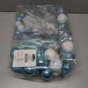 Joiedomi 71 Pcs Blue & White Christmas Ornaments Set, Assorted Christmas Tree Ornaments with Star Tree Topper, Shatterproof Hanging Balls Decor for Xmas Wreath Garland Holidays Party