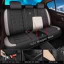IKABEVEM Full Set Car Seat Covers Fit for Toyota Camry 2002-2025 2026 | Waterproof Breathable Stain-Resistant Full Wrap Leather Car Protector | Airbag Compatible & Easy to Install -2 Row 5 Seats