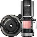 Outer Bowl Lid for Ninja Creami Ice Cream Makers, Reusable Creami Replacement Lid Compatible with NC299AMZ/NC301/NC300/Series(NO Paddle) Ninja Creami Replacement Parts