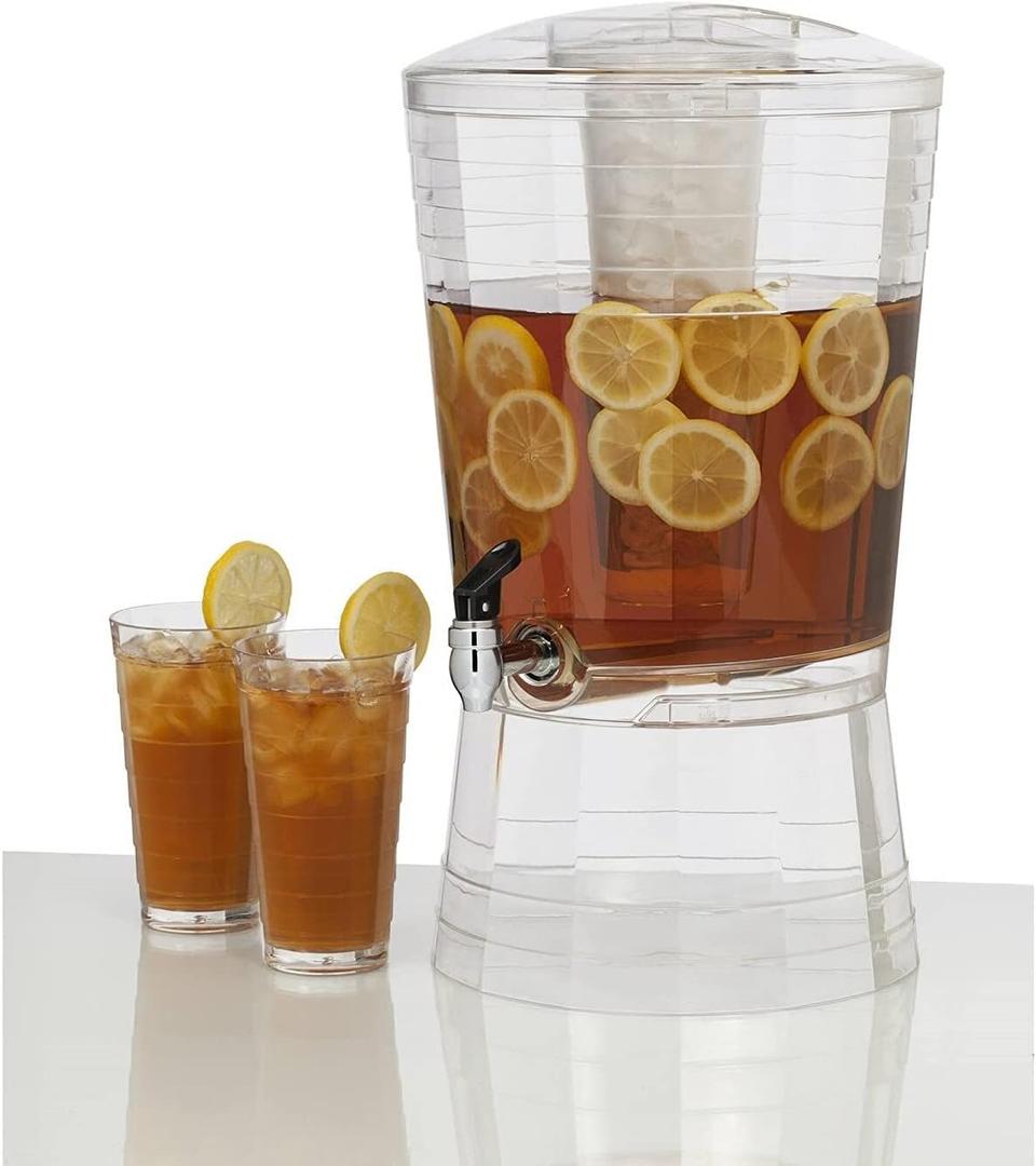 3-Gallon Mosaic Beverage Dispenser Clear Acrylic