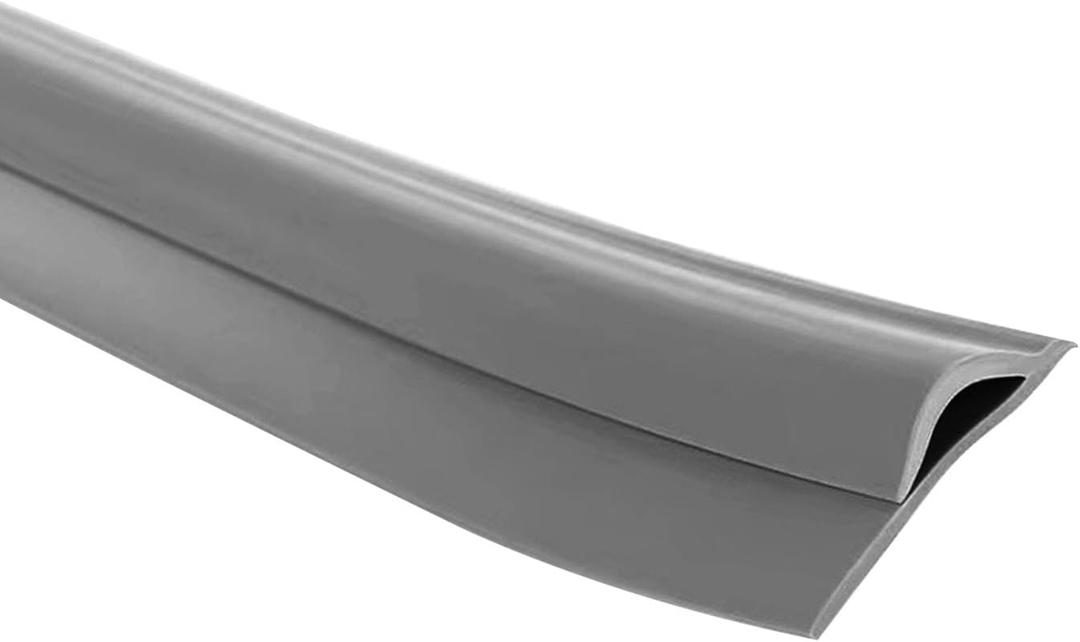 Carpet Edge Trim Strip, Self Adhesive Carpet Edge Strip, Flexible Floor Transition Strip from Carpet to Tile, PVC Threshold Transitions Suitable for Home Doorway Kitchen Entry (Dark Grey, 9.84FT)