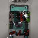 for Galaxy S10E Case with Tempered Glass Screen Protector,Hybrid Drop Test Slim Fit Cover with Car Mount Kickstand Slim Fit Protective Phone Case for Galaxy S10E,Dark Green