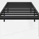 Hafenpo 16 Inch Twin Bed Frame - Sturdy Metal Platform Twin Size, No Box Spring Needed, Heavy Duty, Easy Assembly, Strong Bearing Capacity, Under Bed Storage, Black
