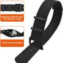 ANNEFIT Nylon Watch Band 16mm 18mm 20mm 22mm, One-Piece Waterproof Military Watch Straps with Heavy Buckle