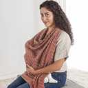 Itzy Ritzy Breastfeeding Boss Multi-Use Cover – A Nursing Cover, Swaddle, Car Seat, Tummy Time Mat & Burp Cloth All in One – Made of Soft Muslin Fabric & Measures 47” x 47” (Mudcloth)