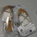 Amazon Essentials womens Casual Strappy Sandal (5, Gold)