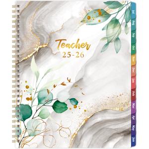 Teacher Planner 2025-2026 - Academic Lesson Planner 2025-2026, July 2025 - June 2026, 9.7'' x 7.7'', Lesson Plan Book, Weekly & Monthly Calendar with Quotes