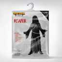 Spooktacular Creations Glowing Eyes Grim Reaper Costume for Kids, Halloween Costume for Boys, Halloween, Dress-up Party (Black)