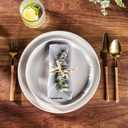 GBHOME Stoneware Dinnerware Sets for 8, 24-Piece Plates and Bowls Set