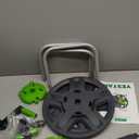 Water Hose Reel Cart, Holds 60-80 Ft of 5/8 Inch Hose, Green Wall Mounted Garden Hose Cart, Portable Hose Reel for Convenient Storage and Watering