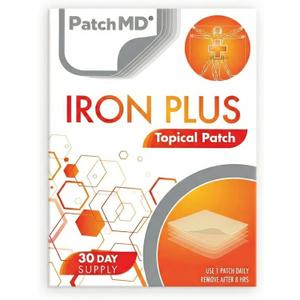 Iron Plus Topical Patches - 30 Days Supply