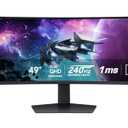 SAMSUNG 49" Odyssey G9 (G95C) Series DQHD 1000R Curved Gaming Monitor, 240Hz, 1ms(GtG), DisplayHDR 1000, AMD FreeSync Premium Pro, Eye Saver Mode, Auto Source Switch+, LS49CG950ENXZA, 2024