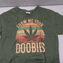 Show Me Your Doobies Weed Cannabis Marijuana 420 Stoner T-Shirt (Olive Green, M)