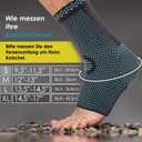 POWERLIX Ankle Orthopedic Brace Compression Support Sleeve (Pair) for Swelling, Sprain, Plantar Fasciitis, Arthritis, Tendinitis
