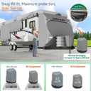 Umbrauto Travel Trailer RV Cover 35-38ft: 9-Layer Waterproof Camper Cover