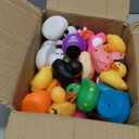 LINICE 30 Pcs Rubber Ducks, Random Assortment Ducks Bulk, Mini Rubber Duckies for Toddler Baby Bath Toys, Kids Bath Pool Toys Birthday Gifts Party Favors