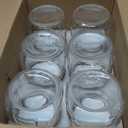 Ieavier 6PCS Wide Mouth Mason Jars 16oz with Airtight Lids and Bands, Canning Jars with Crystal Glass for Food Storage, Spice Jars, Canning, DIY Projects, Jam, Jelly, Honey, Preserving, Drinking