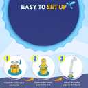 107inch Extra Large Non-Slip Splash Pad Sprinkler for Kid and Dog, Kiddie Dog Pool, Toddler Outdoor Toys for Ages 3-12 Boys Girls, Summer Outdoor Water Kids Toys, Parent Games, Backyard, Lawn