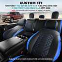 Seat Covers for Ford F150 2015-2026 SuperCrew & Ford F250 F350 F450 Super Duty 2017-2026 Crew Cab, Faux Leather Waterproof Pickup Truck Seat Covers (5 Seats) Interior Accessories