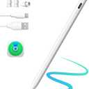 MEKO iPad Pencil Find My, Stylus Pen for iPad with Easy Shortcuts Compatible with 2018-2025 Apple iPad A16/10/9/8 & Air 13/11 & Pro 12.9/13/11 & Mini 7/6/5, Anti-Lost & Fast Charging 10H Battery