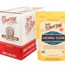 2 x Bob's Red Mill Chickpea Flour, 16oz (Pack of 4) - Non GMO, Vegan, Keto Friendly Friendly, Kosher (EXP 06/08/26)