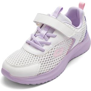 Balabala Mesh Girls Sneakers Boys Sneakers Kids Shoes Running Shoes Lightweight Girl Shoes Sports Tennis Hiking Athletic (4 Big Kid, Purple)