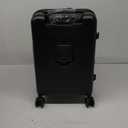 HotWay 20 Inch Expandable Carry On Luggage with Cup Holder, Hardside TSA Approved Luggage with Spinner Wheels, Top Opening Suitcase For Travel, Black