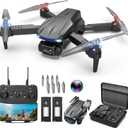 Drone with 1080P Camera for Kids Adults, Foldable RC Quadcopter with One Key Take Off/Land, Gesture Selfie, 3D Flip, 2 Batteries, Carrying Case, Toy Gift for Beginners