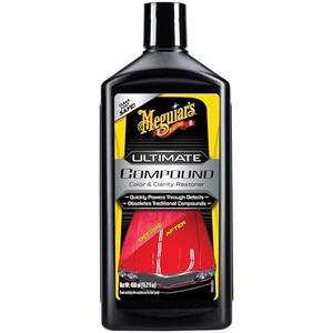 Meguiar's Ultimate Compound - Pro-Grade Car Scratch Remover, Paint Correction Compound That Removes Defects While Adding Gloss and Shine, Single Stage and Clear Coat Scratch Remove, 15.2 Oz