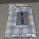 Checkered Tablecloth Rectangle Gingham Table Cloths Waterproof Wrinkle Free Buffalo Plaid Table Covers Washable for Dining, Parties & Outdoor Picnic(Light Blue,52"70")