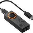 Fosi Audio DS3 DAC Amp Dongle, Portable Headphone Amplifier with Gaming 7.1 Spatial Audio, ES9039Q2M XMOS Powered, DSD512, 3.5mm Single 4.4mm Balanced, HiFi Amps for PC/Phone/ PS5/ Switch