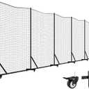 MR Ball Stop Net System, Movable Heavy Duty Backstop Net, 2 in 1 Multi-Sport Stop Netting, Ball Barrier Sports Practice Barrier Net for Professional, College and Grade School Training (50 Ft)