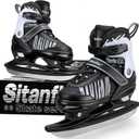 Adjustable Ice Skates for Kids Girls Boys, Kids Ice Hockey Skates for Beginners Ages 4-12, Toddler Ice Skating Shoes with Safety Ankle Support and Soft Padding for Outdoor & Ice Rink (Small - Little Kid(10C-13C US))