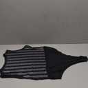 Lrady Women's Sheer Mesh Turtleneck Neck See Through Leotard Bodysuit Body Tops (X-Large, Black-8)