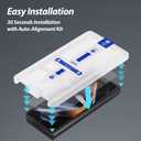 2 x Whitestone 2PACK EA GLASS Screen Protector for Galaxy Z Fold 5 2023, Full Coverage Tempered Glass Shield [Easy Install] - Two Pack