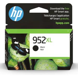 HP 952XL Black High-yield Ink Cartridge for HP Printers | Works with Printer Series: OfficeJet 8702, Pro 7720, 7740, 8210, 8710, 8720, 8730, 8740 | Eligible for Instant Ink | F6U19AN