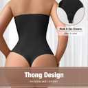 Shapewear Bodysuit Tummy Control Strapless Bra Shapewear for Women Strapless Faja Body Shaper Thong Light Shapewear Black 2XL