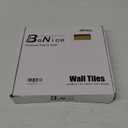 BeNice Peel and Stick Backsplash Hexagon for Kitchen 3D Adhesive Metal Wall Tile Stickers 10pcs Gold (10pieces)