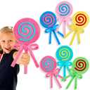 JellyArch 6 Pcs Candy Party Decorations 11. 8 Inch Lollipop Plush Pillow Colorful Costume Accessories Candy Party Favors Birthday Gift for Women Sofa Bedroom Living Room