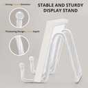3 Pack 6inch Picture Stands for Display, White Metal Plate Stands for Display - Decorative Plate Stand, Plate Holder Display Stand, Picture Frame Stand - Plate Display Stands for Picture Stand